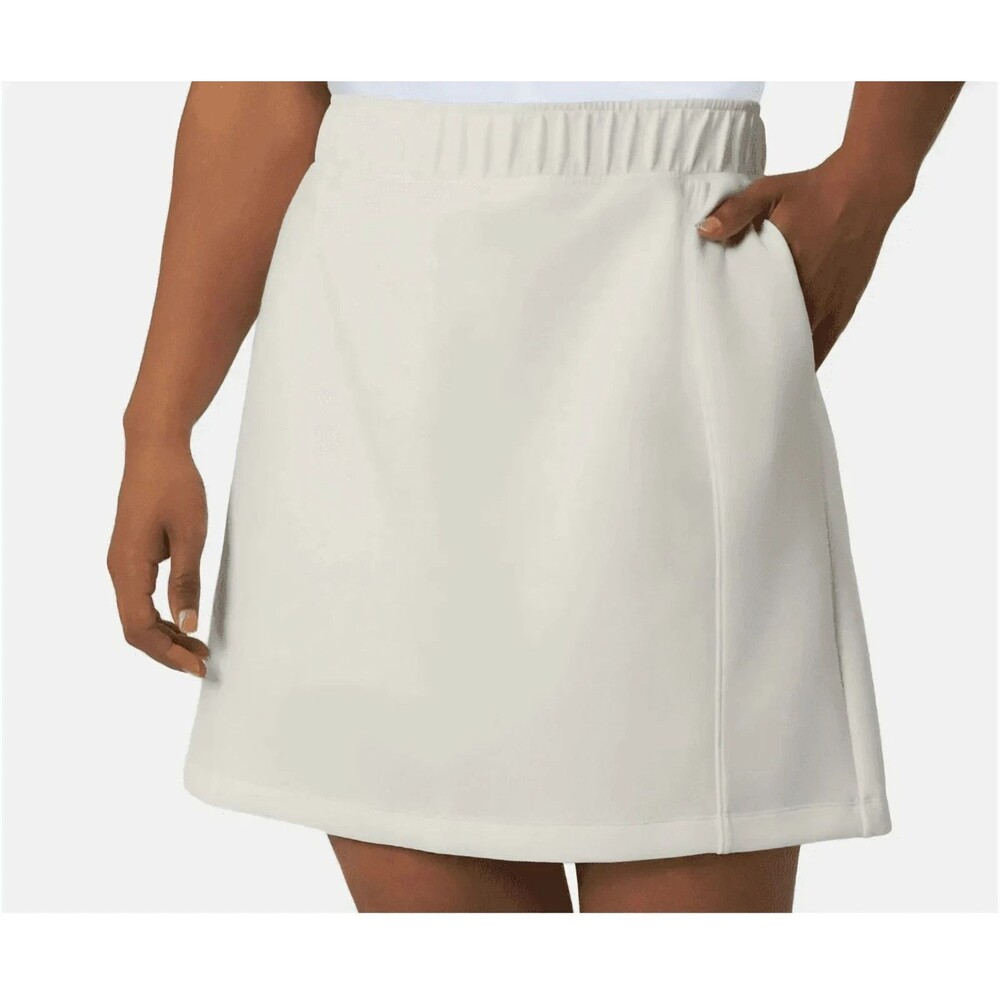 Mondetta High Rise Walking Skort White Women’s Large Golf Tennis Active Pockets